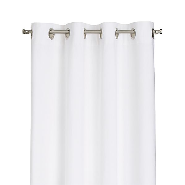 Wallace White Grommet Curtains Crate And Barrel