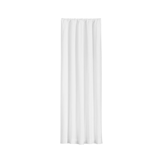 Wallace 52 X84 White Curtain Panel Reviews Crate And Barrel