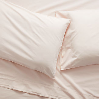 Washed Organic Cotton Blush Sheet Sets