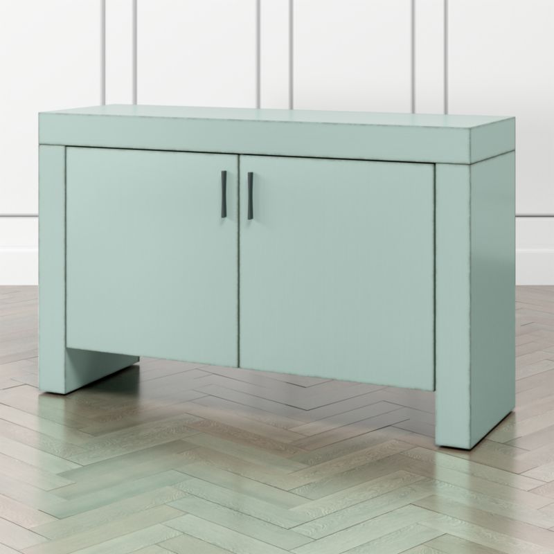 Waterfall Blue Grey Storage Cabinet Reviews Crate And Barrel