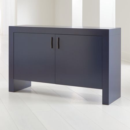 Waterfall Indigo Storage Cabinet Crate And Barrel