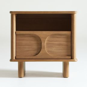 Image of Wes 21" Wood Nightstand with Drawer