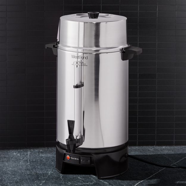 West Bend 100Cup Aluminum Coffee Urn Crate and Barrel