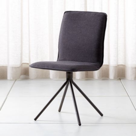Whirl Anthracite Swivel Dining Chair