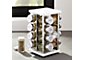 16-Bottle White Revolving Spice Rack