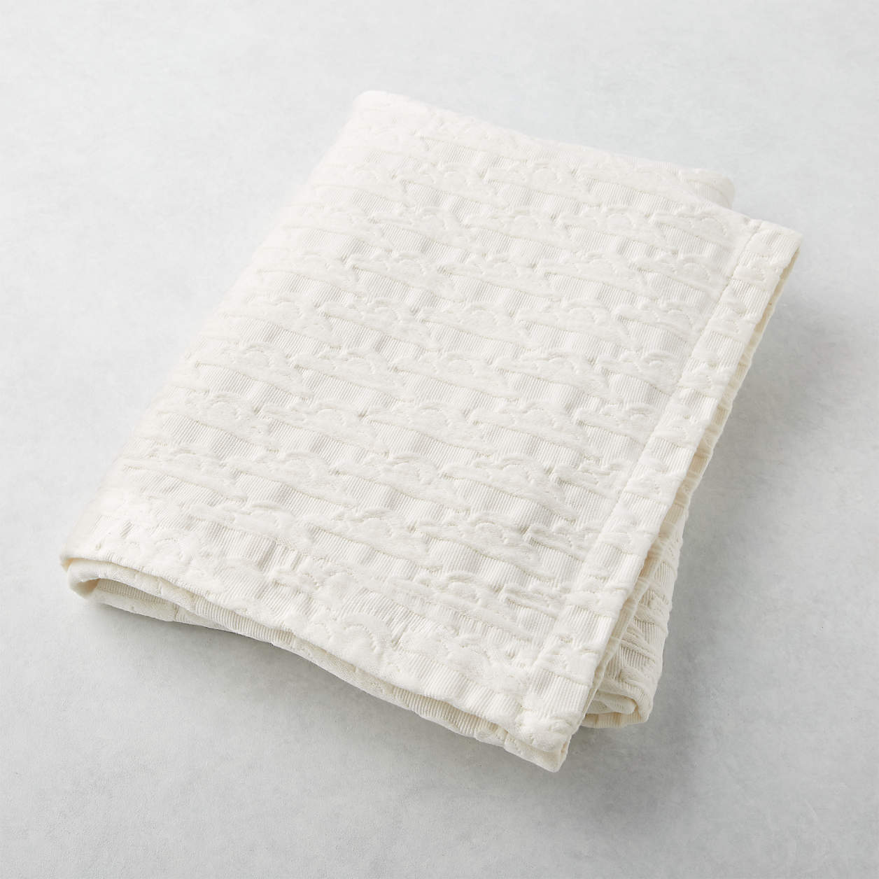 White Cloud Stroller Blanket | Crate and Barrel