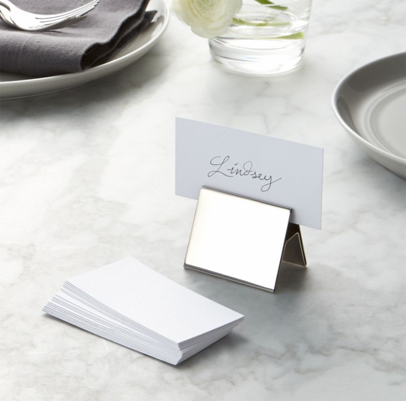 White Place Cards, Set of 20 + Reviews  Crate and Barrel