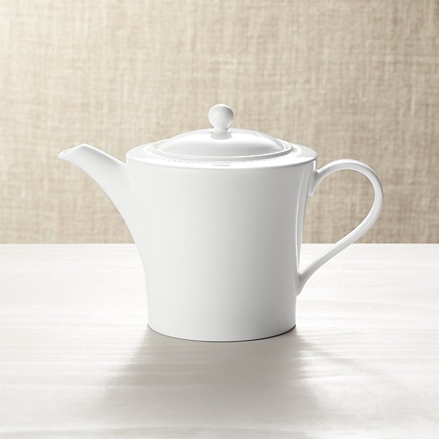 White Pearl Teapot Crate and Barrel
