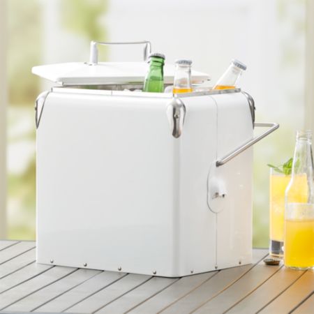 White Picnic Cooler