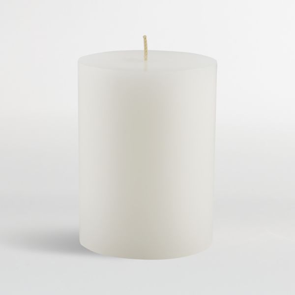 White Pillar Candle 3
