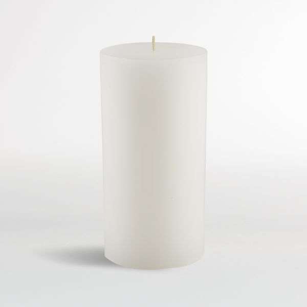White Pillar Candle 3
