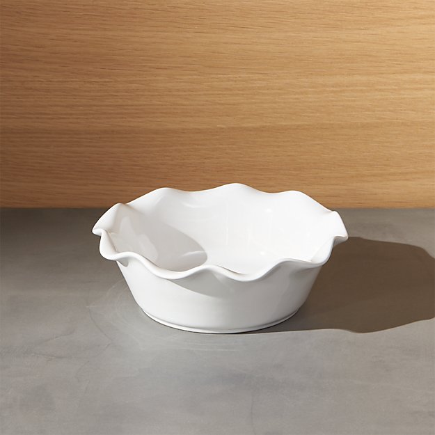 Ruffled Individual Pie Dish | Crate and Barrel