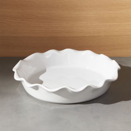 Ruffled Pie Dish Reviews Crate And Barrel