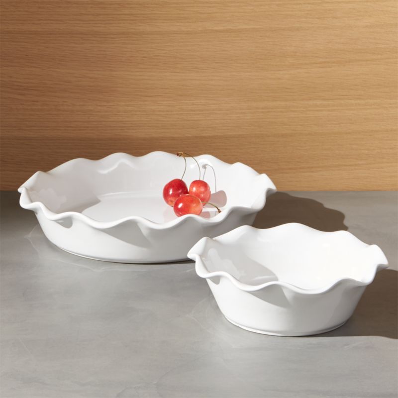 Ruffled Pie Dish Crate and Barrel