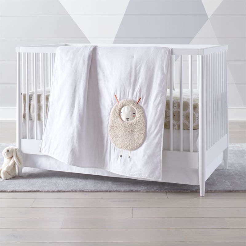 lamb crib bedding