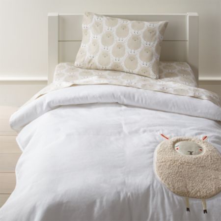 Sheepish Sheep Print Toddler Bedding Crate And Barrel