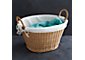 Wicker Laundry Basket with Liner