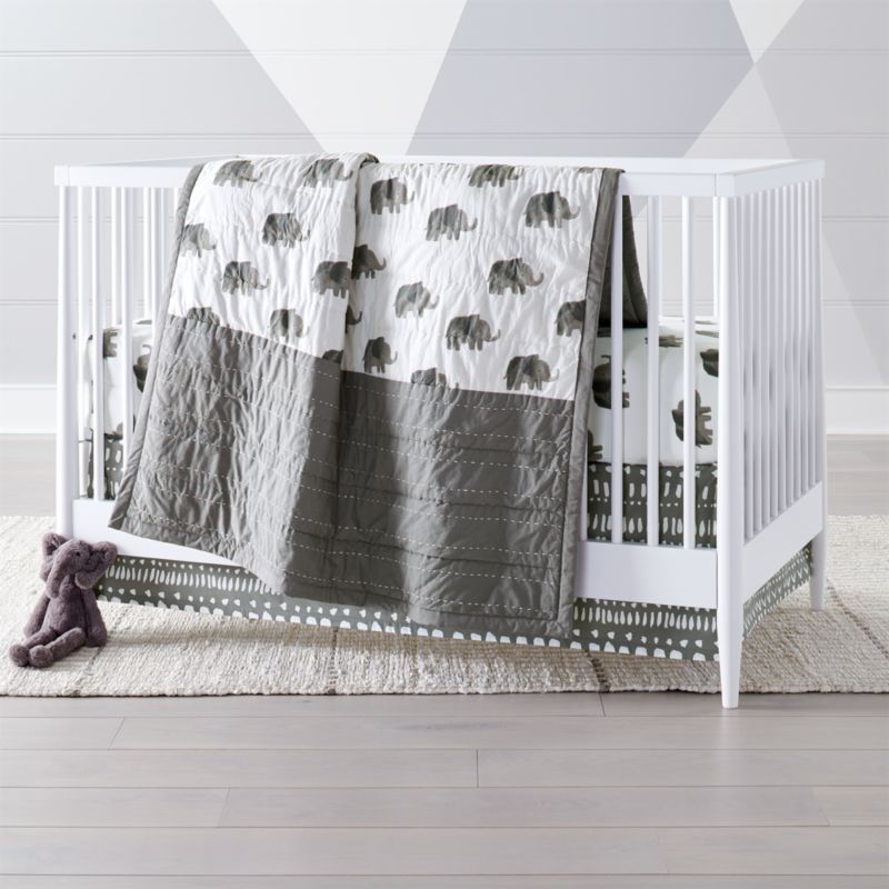 Wild Excursion Elephant Crib Bedding Crate And Barrel