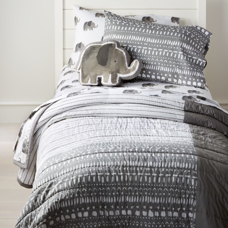 Wild Excursion Elephant Bedding Crate and Barrel