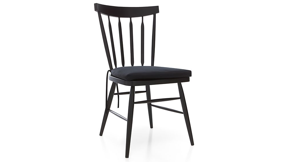 Willa Black Wood Dining Chair Crate And Barrel 0461