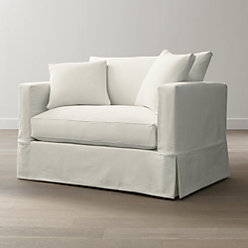 Willow White Sleeper Couch Reviews Crate And Barrel Willow Modern Slipcovered Twin Sleeper Sofa