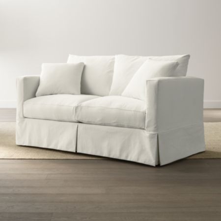 Willow White Couch With Pull Out Bed Reviews Crate And Barrel