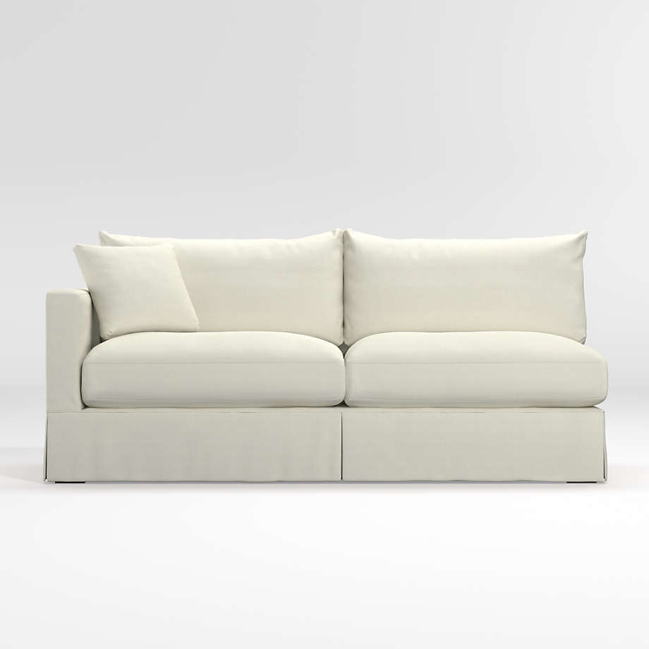 Willow Modern Slipcovered Left Arm Sofa Crate and Barrel