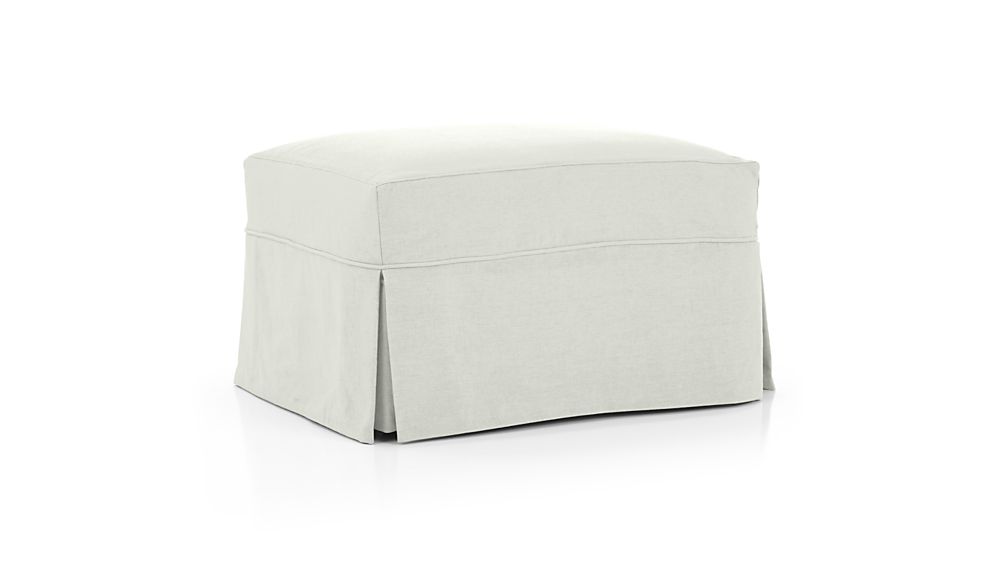 Slipcover Only for Willow Ottoman Deso Snow Crate and Barrel