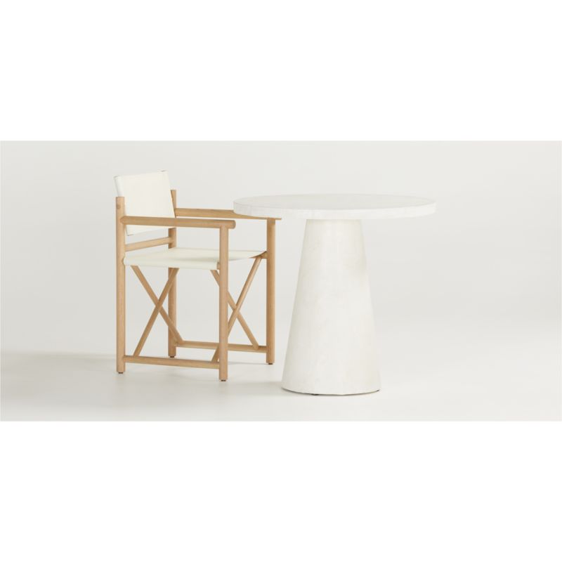 plaster pedestal bistro table