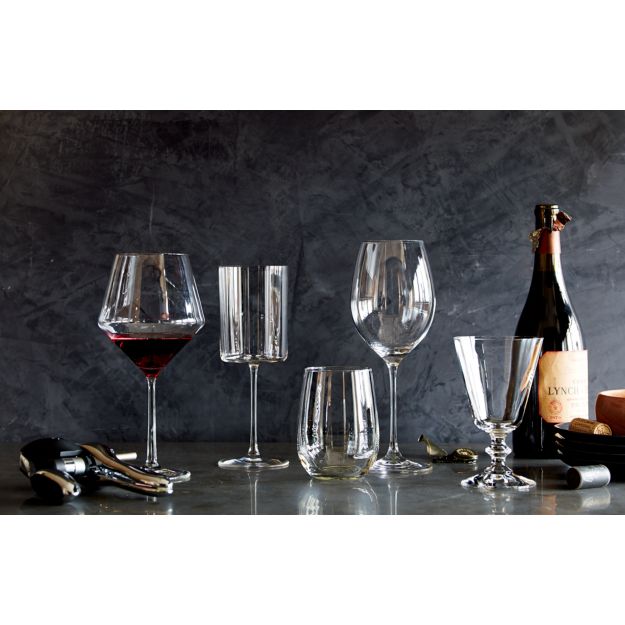 Edge Square Wine Glasses Crate and Barrel