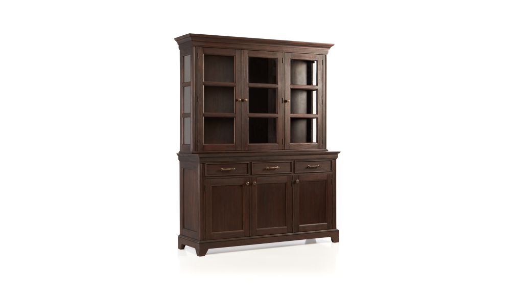 Dark Mahogany Hutch Top in Buffets & Sideboards + Reviews Crate and Barrel