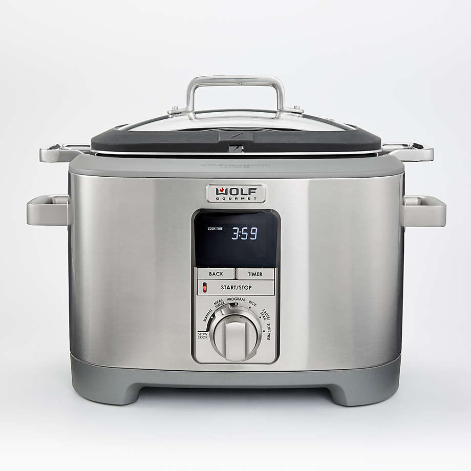 Wolf Gourmet Multi Cooker with Stainless Steel Knob | Crate and Barrel