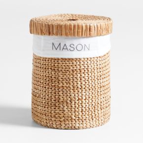 Image of Wonderful Wicker Organic Cotton Hamper Liner