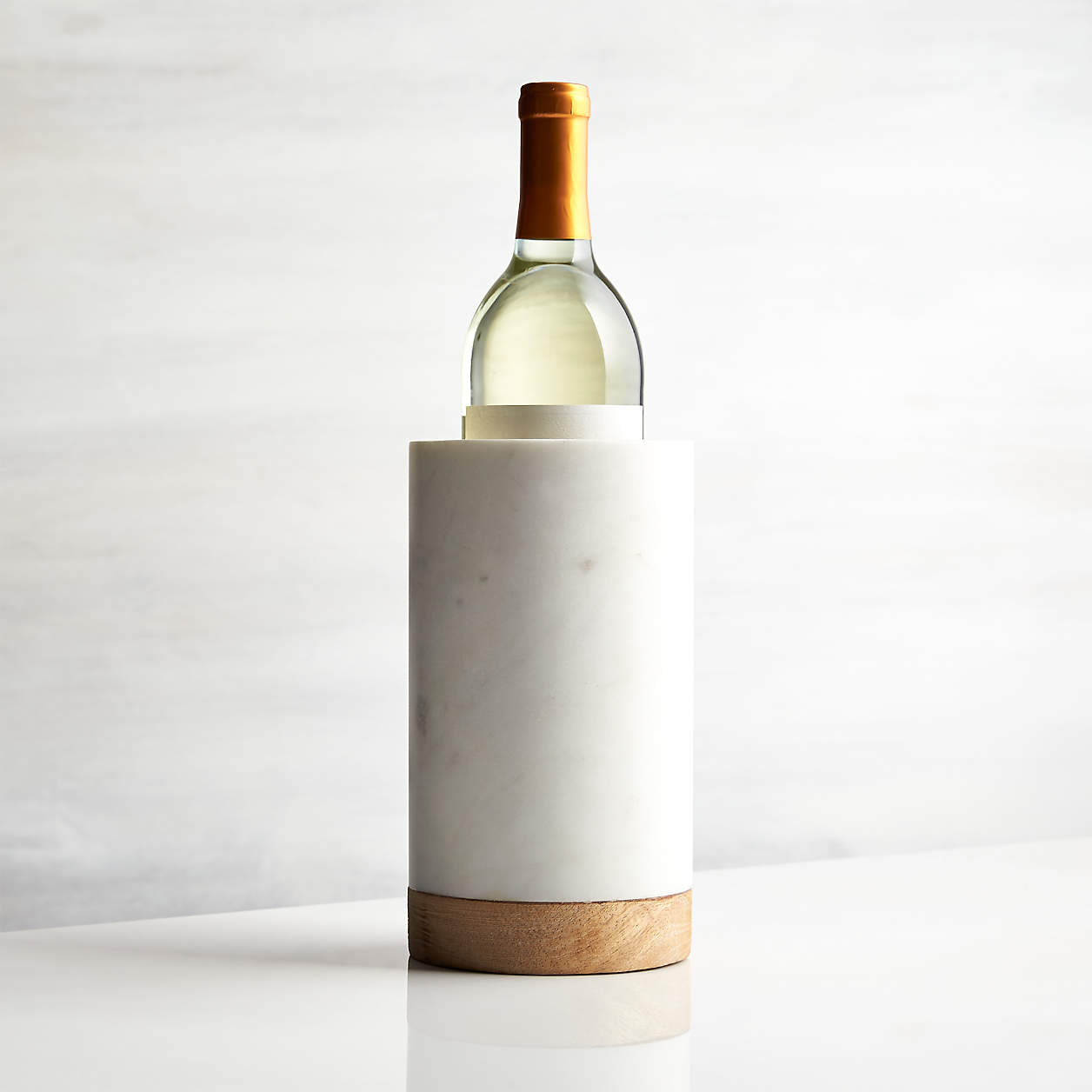 Wood Marble Wine Cooler + Reviews Crate and Barrel Canada