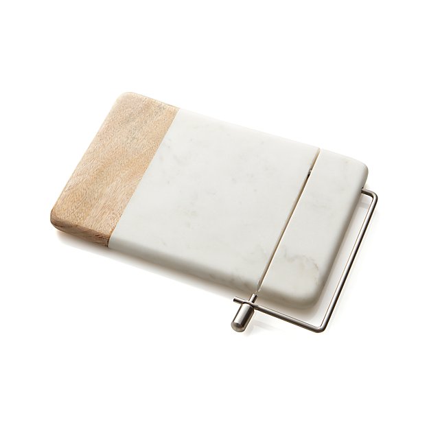 Wood Marble Cheese Slicer Reviews Crate And Barrel