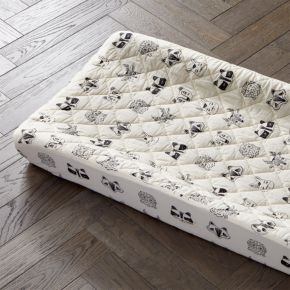 Image of Stay Cool Roxy Marj Woodland Animal Organic Cotton Baby Changing Pad Cover