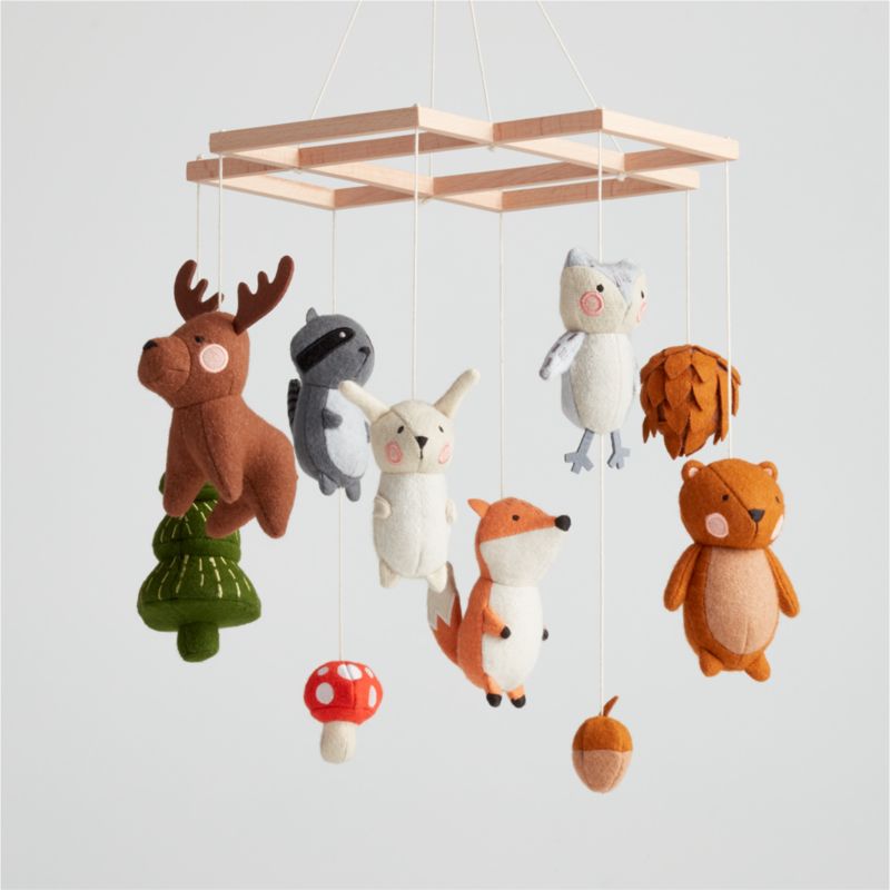 woodland creatures baby mobile