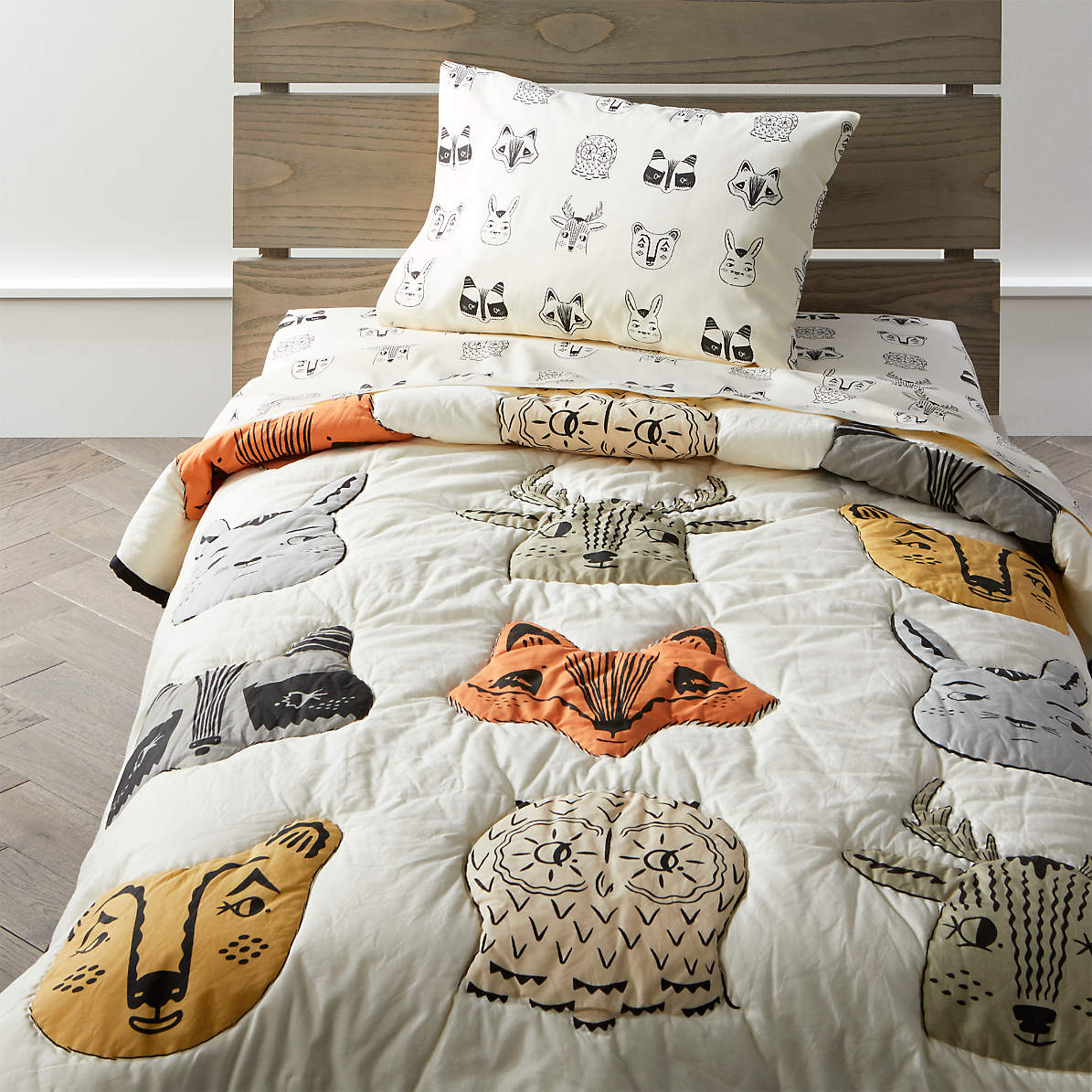 woodland animal crib set