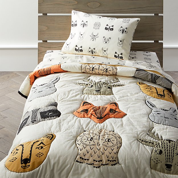 Roxy Marj Woodland Animal Crib Bedding Crate And Barrel