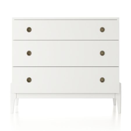 Kids Wrightwood White 3 Drawer Dresser Reviews Crate And Barrel