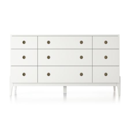Kids Wrightwood White 9 Drawer Dresser Reviews Crate And Barrel