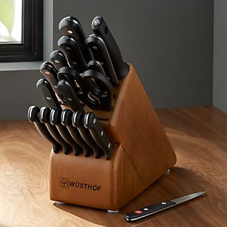 Wüsthof ® Gourmet 18-Piece Walnut Knife Block Set