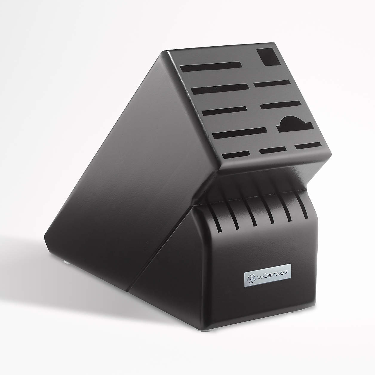 wusthof black knife block