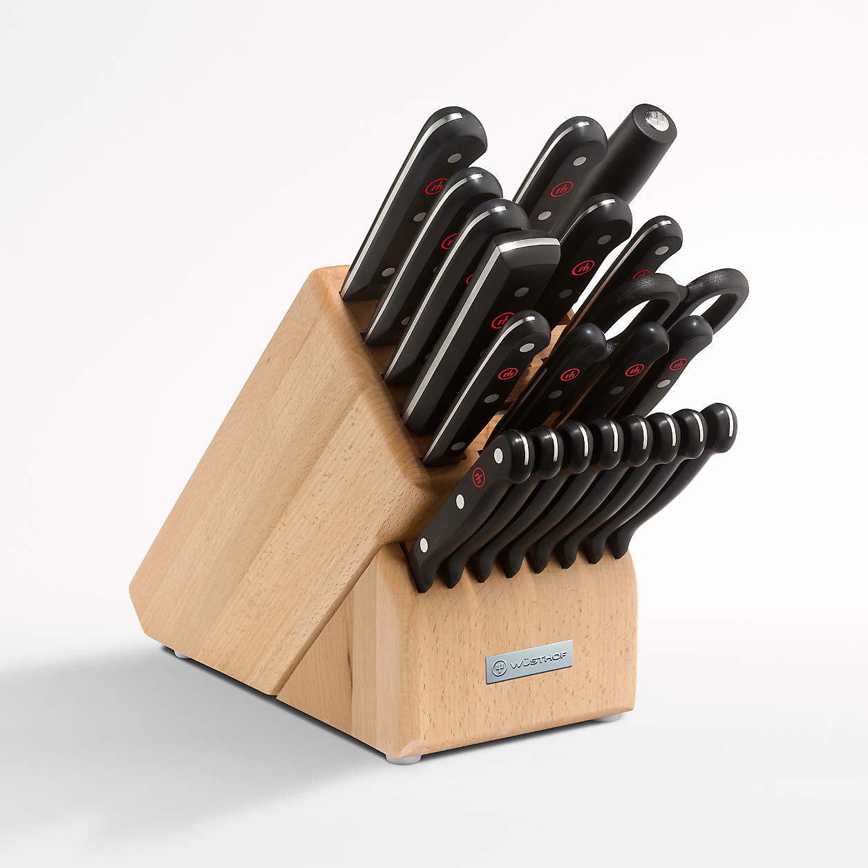 Wüsthof Gourmet 23Piece Knife Block Set + Reviews Crate and Barrel