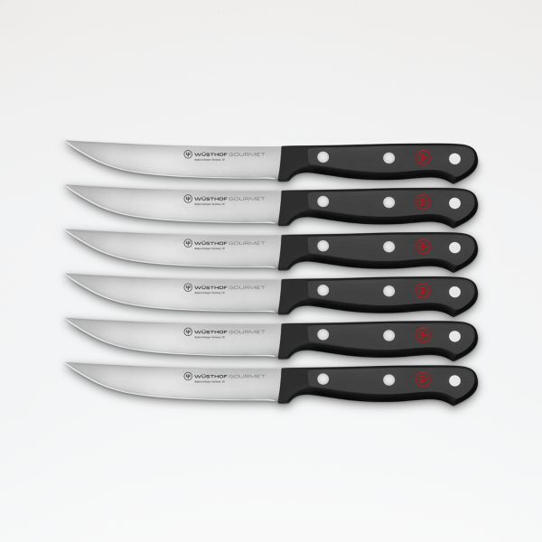 Wusthof ® Gourmet Black Steak Knives, Set of 6