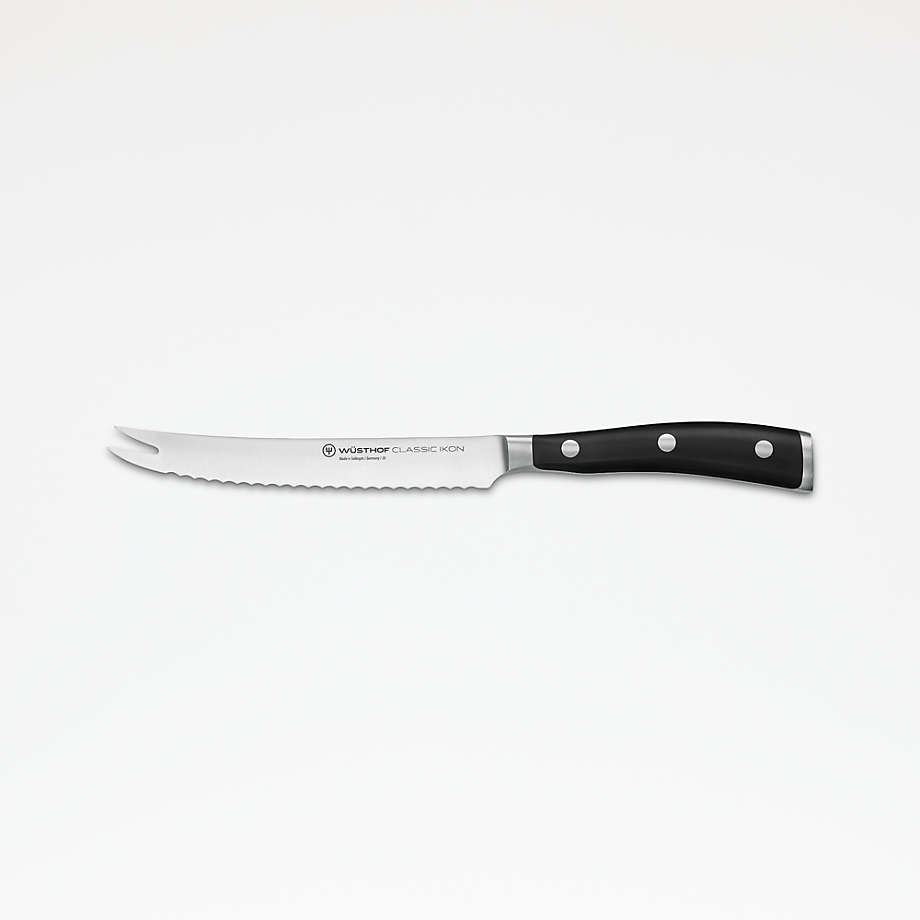 Wüsthof Classic Ikon 5" Tomato Knife + Reviews Crate and Barrel