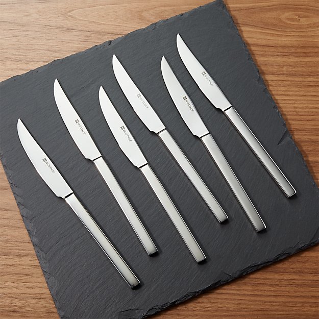 Wüsthof ® 6Piece Stainless Steel Steak Knife Set Crate and Barrel