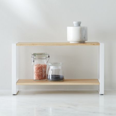 Yamazaki Tosca White Countertop Spice Rack Crate And Barrel