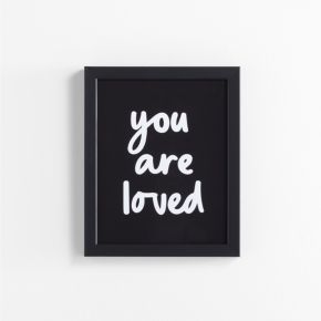Image of You Are Loved Framed Wall Art Print
