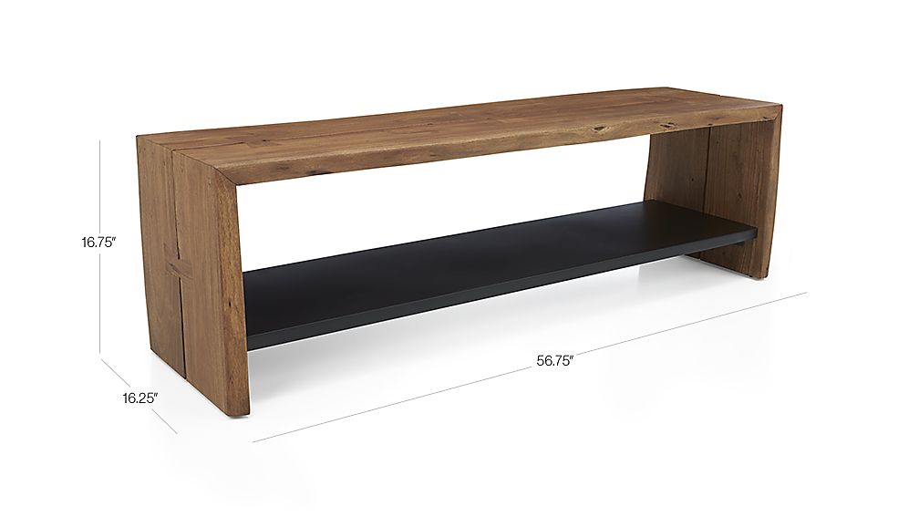 Yukon Entryway Bench with Shelf Crate and Barrel